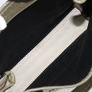 BALENCIAGA Navy Cabas XS Hand Bag Leather 2way White Silver 390346 Auth ka6043A-17