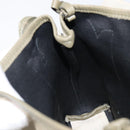 BALENCIAGA Navy Cabas XS Hand Bag Leather 2way White Silver 390346 Auth ka6043A-19