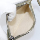 BALENCIAGA Navy Cabas XS Hand Bag Leather 2way White Silver 390346 Auth ka6043A-23