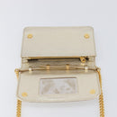 Miu Miu Chain Wallet Shoulder Bag Leather Gold Auth ka6046V-21