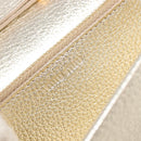 Miu Miu Chain Wallet Shoulder Bag Leather Gold Auth ka6046V-22