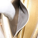 Miu Miu Chain Wallet Shoulder Bag Leather Gold Auth ka6046V-25