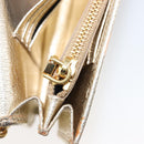 Miu Miu Chain Wallet Shoulder Bag Leather Gold Auth ka6046V-26