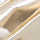 Miu Miu Chain Wallet Shoulder Bag Leather Gold Auth ka6046V-11
