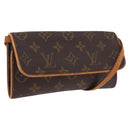 LOUIS VUITTON Monogram Pochette Twin PM Shoulder Bag M51854 LV Auth ka6047-1