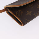 LOUIS VUITTON Monogram Pochette Twin PM Shoulder Bag M51854 LV Auth ka6047-15