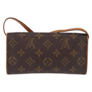 LOUIS VUITTON Monogram Pochette Twin PM Shoulder Bag M51854 LV Auth ka6047-2