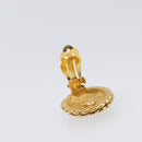 CHANEL Earring metal Gold Tone CC Auth ka6048-4