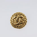 CHANEL Earring metal Gold Tone CC Auth ka6048-6