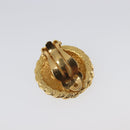 CHANEL Earring metal Gold Tone CC Auth ka6048-7