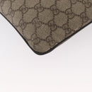 GUCCI GG Supreme Shoulder Bag PVC Beige Silver 141626 Auth ka605-13