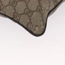 GUCCI GG Supreme Shoulder Bag PVC Beige Silver 141626 Auth ka605-15