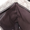 GUCCI GG Supreme Shoulder Bag PVC Beige Silver 141626 Auth ka605-20