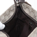 GUCCI GG Supreme Shoulder Bag PVC Beige Silver 141626 Auth ka605-21