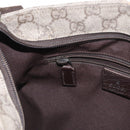 GUCCI GG Supreme Shoulder Bag PVC Beige Silver 141626 Auth ka605-22