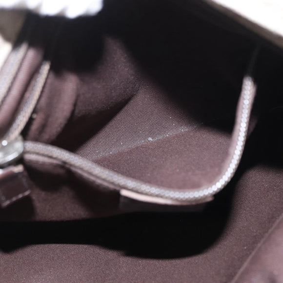 GUCCI GG Supreme Shoulder Bag PVC Beige Silver 141626 Auth ka605