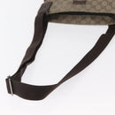 GUCCI GG Supreme Shoulder Bag PVC Beige Silver 141626 Auth ka605-9