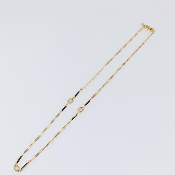 GIVENCHY Necklace metal Gold Auth ka6050