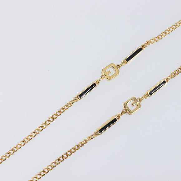 GIVENCHY Necklace metal Gold Auth ka6050