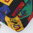 SAINT LAURENT Hand Bag Nylon Multicolor Gold Auth ka6053-11