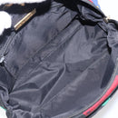SAINT LAURENT Hand Bag Nylon Multicolor Gold Auth ka6053-16