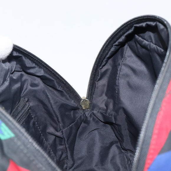 SAINT LAURENT Hand Bag Nylon Multicolor Gold Auth ka6053