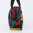 SAINT LAURENT Hand Bag Nylon Multicolor Gold Auth ka6053-4