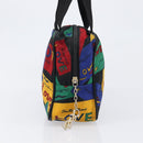 SAINT LAURENT Hand Bag Nylon Multicolor Gold Auth ka6053-5