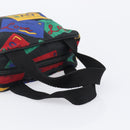 SAINT LAURENT Hand Bag Nylon Multicolor Gold Auth ka6053-7