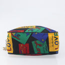 SAINT LAURENT Hand Bag Nylon Multicolor Gold Auth ka6053-9