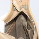 Christian Dior Lady Dior Canage Bag Coated Canvas Beige Gold Auth ka6054-19