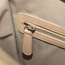 Christian Dior Lady Dior Canage Bag Coated Canvas Beige Gold Auth ka6054-21