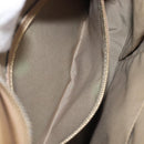 Christian Dior Lady Dior Canage Bag Coated Canvas Beige Gold Auth ka6054-22