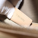Christian Dior Lady Dior Canage Bag Coated Canvas Beige Gold Auth ka6054-12