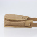 Christian Dior Lady Dior Canage Bag Coated Canvas Beige Gold Auth ka6054-3