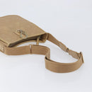 Christian Dior Lady Dior Canage Bag Coated Canvas Beige Gold Auth ka6054-7