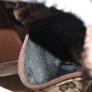 GUCCI GG Canvas Waist Bag Beige Silver 28566 Auth ka606-19