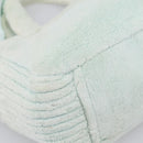 Miu Miu Hand Bag Pile 2way Light Blue Gold Tone Auth ka6060A-13