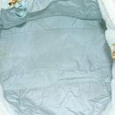 Miu Miu Hand Bag Pile 2way Light Blue Gold Tone Auth ka6060A-17