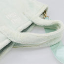 Miu Miu Hand Bag Pile 2way Light Blue Gold Tone Auth ka6060A-7
