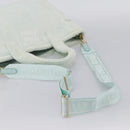 Miu Miu Hand Bag Pile 2way Light Blue Gold Tone Auth ka6060A-9