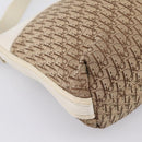 Christian Dior Trotter Canvas Shoulder Bag Beige Silver Auth ka6062A-15