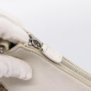 Christian Dior Trotter Canvas Shoulder Bag Beige Silver Auth ka6062A-10