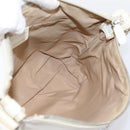 Christian Dior Trotter Canvas Shoulder Bag Beige Silver Auth ka6062A-20