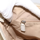 Christian Dior Trotter Canvas Shoulder Bag Beige Silver Auth ka6062A-22