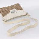 Christian Dior Trotter Canvas Shoulder Bag Beige Silver Auth ka6062A-7