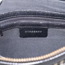 BURBERRY Nova Check Shoulder Bag Canvas Beige Silver Auth ka6064-15