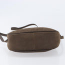 Salvatore Ferragamo Vala Shoulder Bag Suede Brown Gold Tone Auth ka6067-11