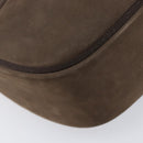 Salvatore Ferragamo Vala Shoulder Bag Suede Brown Gold Tone Auth ka6067-13