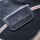 Salvatore Ferragamo Vala Shoulder Bag Suede Brown Gold Tone Auth ka6067-18